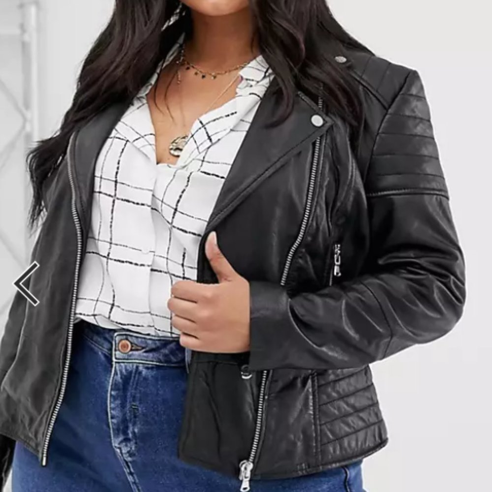 Barney's Originals Plus Clara Leather Jacket